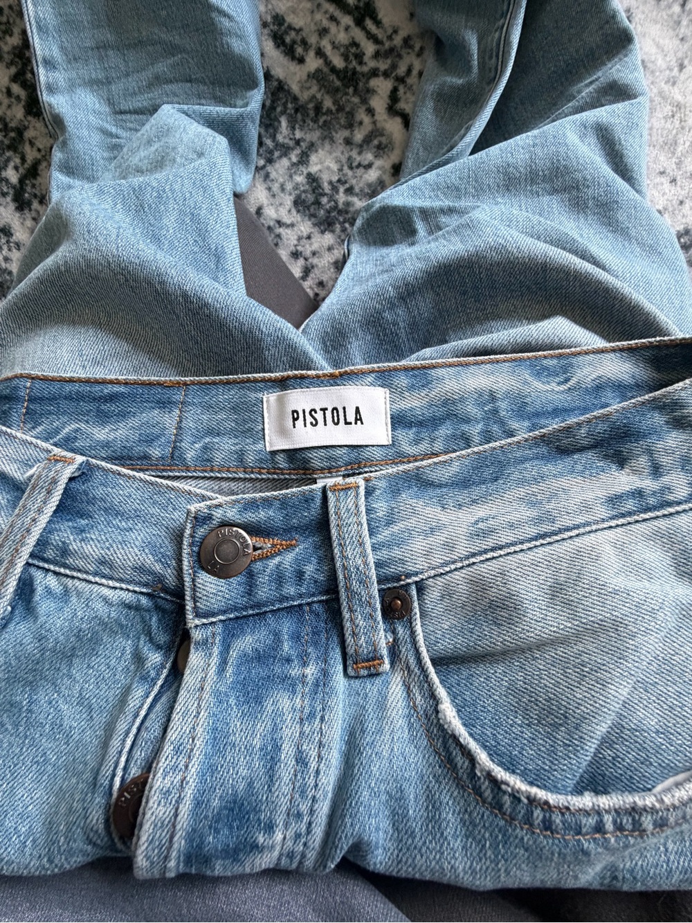 pistola Light Blue Boyfriend Jeans - Picture 1 of 3